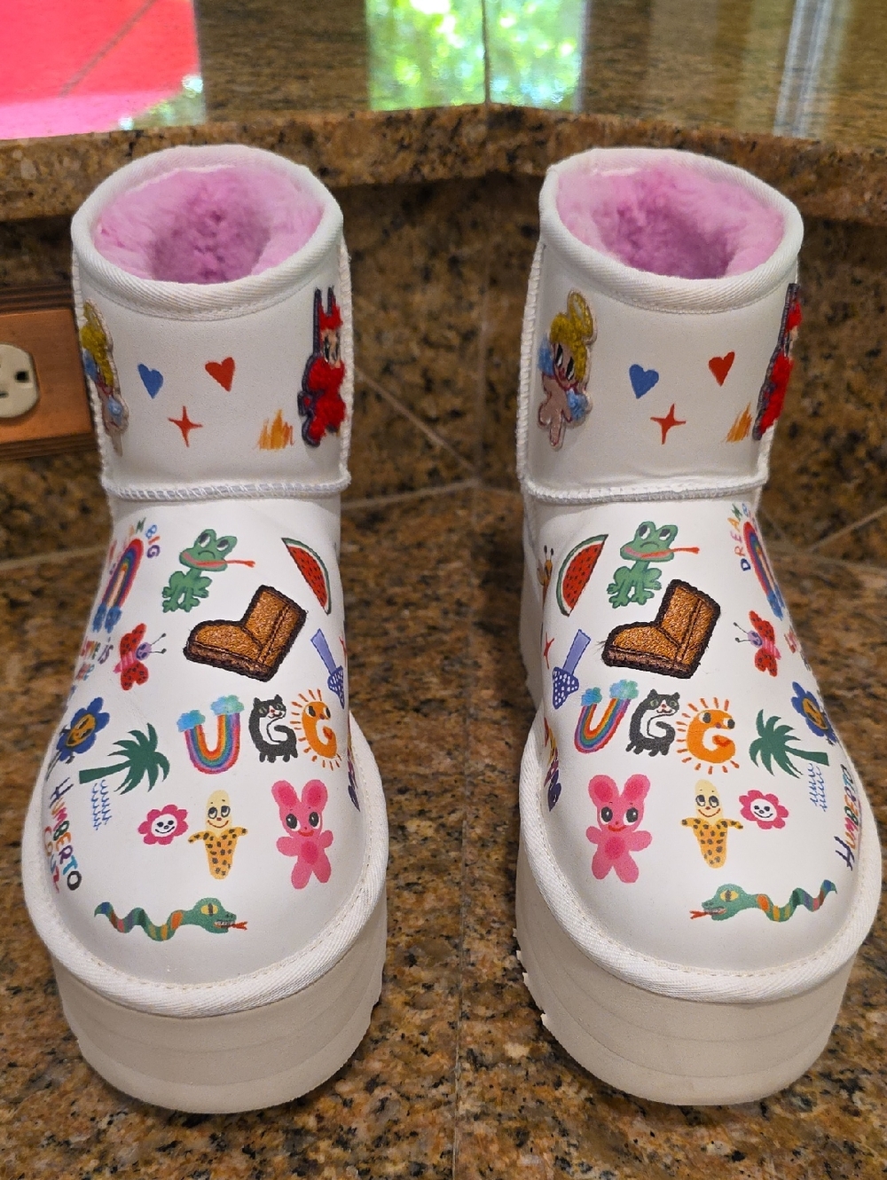 UGG Platform Pop Sketch Boot By Humberto Cruz - SZ 9